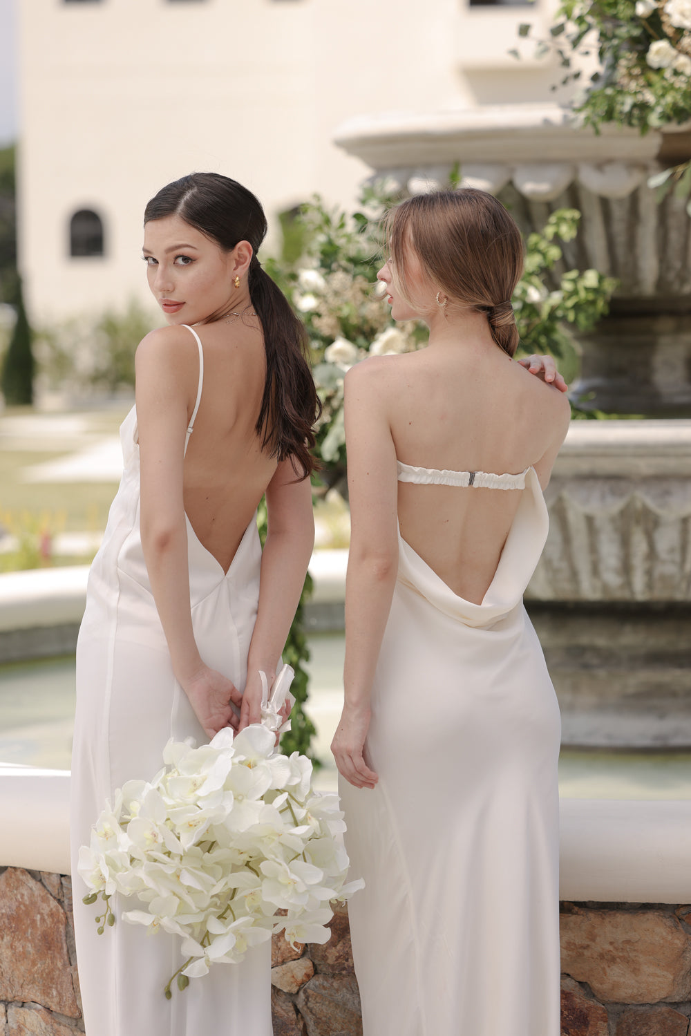 Backless Silk Dress