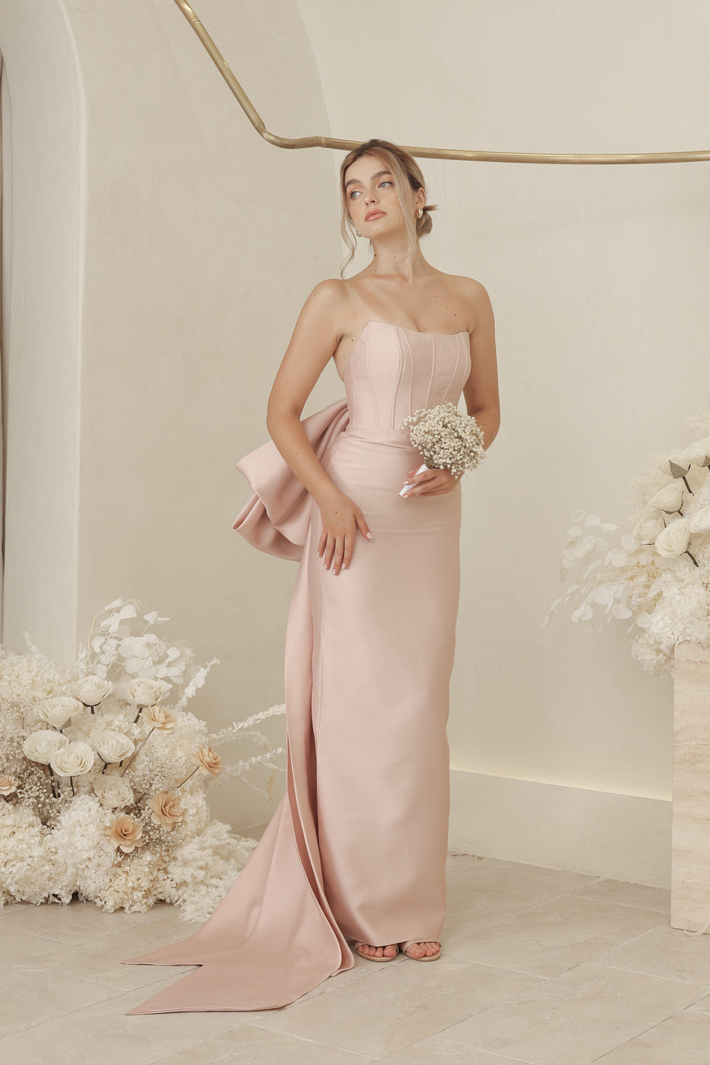 Strapless gown sales