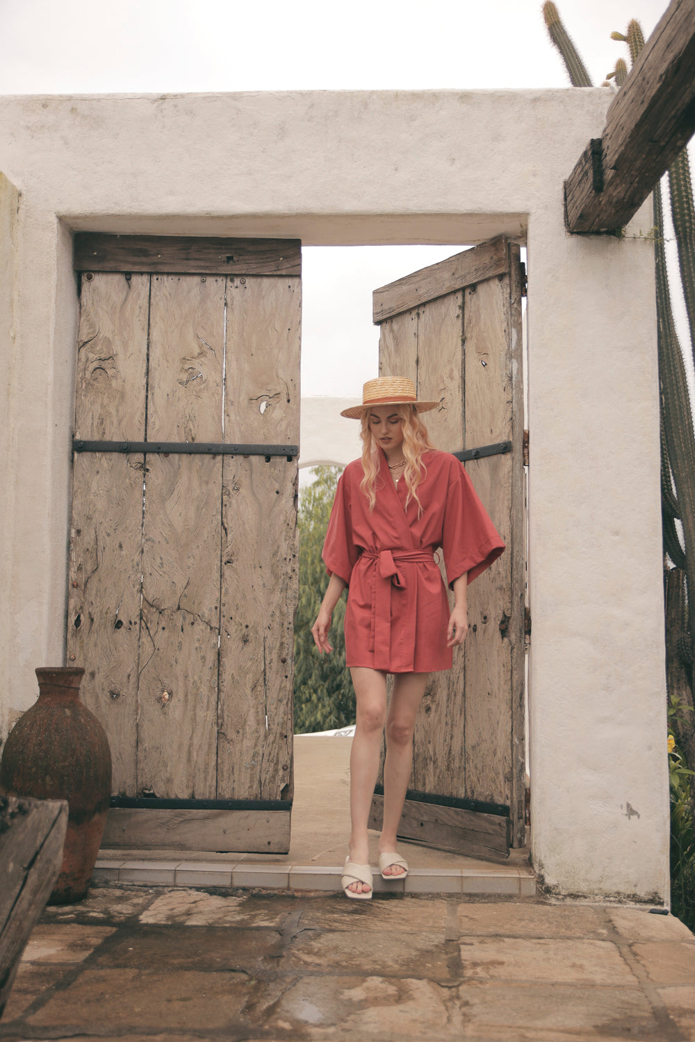 CORFU Robe Dress (Rust Linen) – Zoo Label