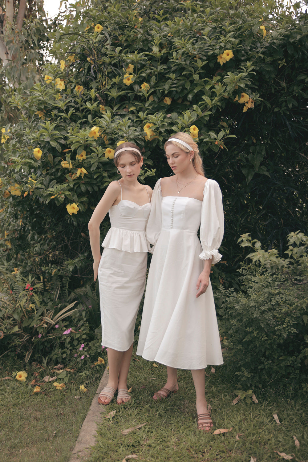 Midi Dresses Marabella Linen Dress MARBELLA Sweetheart Cut